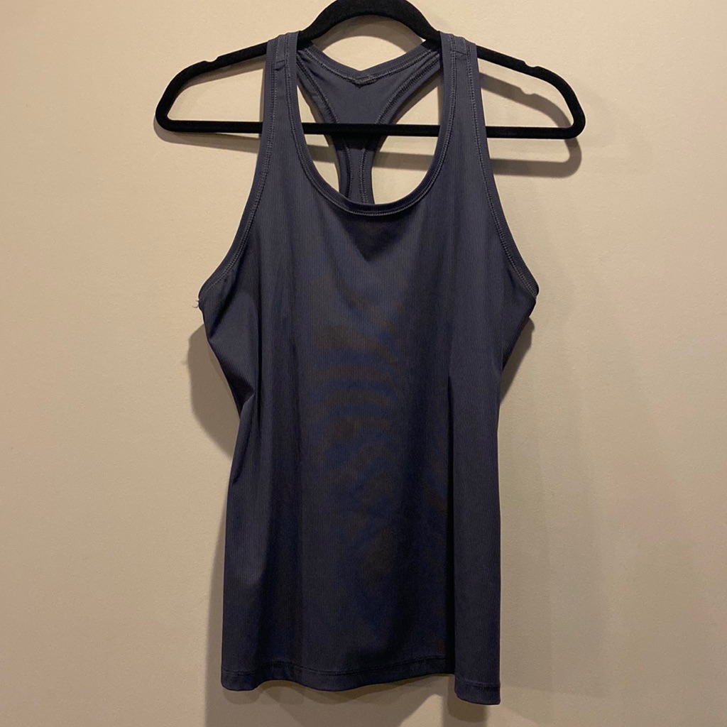 Fila Gray Ribbed Tank Top